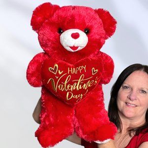 MTY 2022 Red‎ Valentine's Day Sweetheart Teddy Bear 19" Plush Stuffed Animal Toy